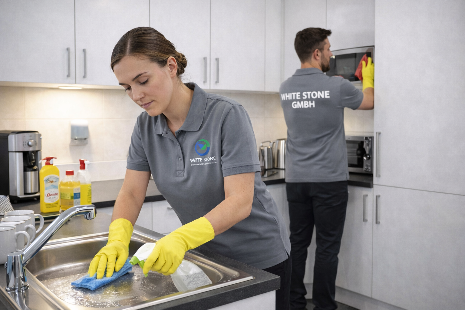 Thorough cleaning of tea kitchens