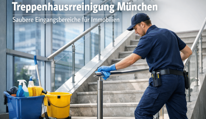 Treppenhausreinigung München professionelles Treppenhaus reinigen