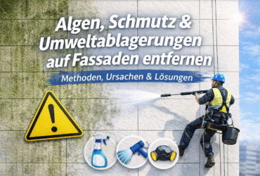 Algen von Fassade entfernen – Methoden & Fassadenreinigung München Algen von Fassade entfernen – Methoden & Fassadenreinigung München